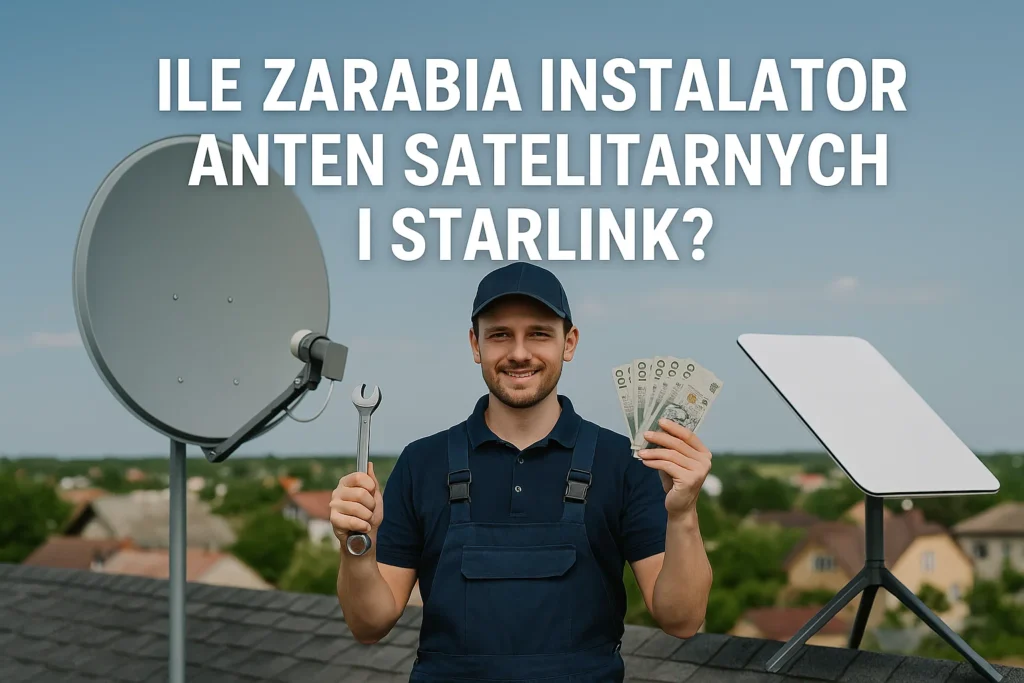 Image for Ile Zarabia Instalator Anten Satelitarnych i Starlink?