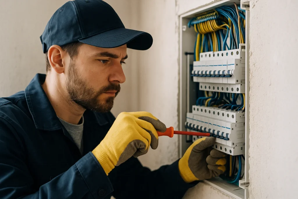 Image for Czym zajmuje się elektryk domowy? Codzienne obowiązki i zarobki