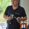 Prowadzący kursu hydraulicznego Michał Pawluk