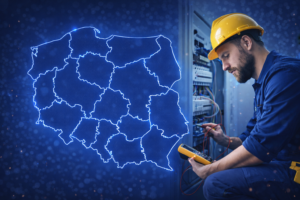 Elektryk w&nbsp;2025 roku – gdzie w&nbsp;Polsce jest najwięcej zleceń? Dane POL-FRA